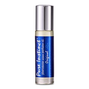 pure instinct roll-on – the original pheromone infused essential oil perfume cologne – unisex for men and women – tsa ready