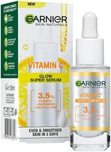 garnier skin naturals glow and anti-dark spots brightening serum, 30ml