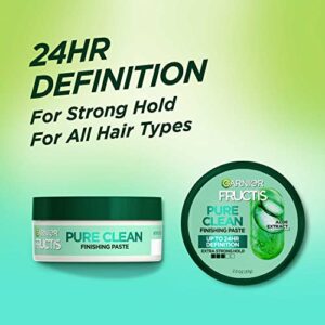 Garnier Fructis Style Pure Clean Finishing Paste for Hair, 2 Ounce Jar, (Packaging May Vary)