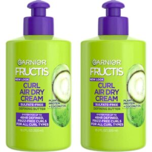 garnier hair care fructis curl nourish butter cream leave-in conditioner, 10.2 ounce (pack of 2)
