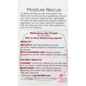 Garnier Skinactive Moisture Rescue Face Moisturizer for Dry Skin, 2 Count