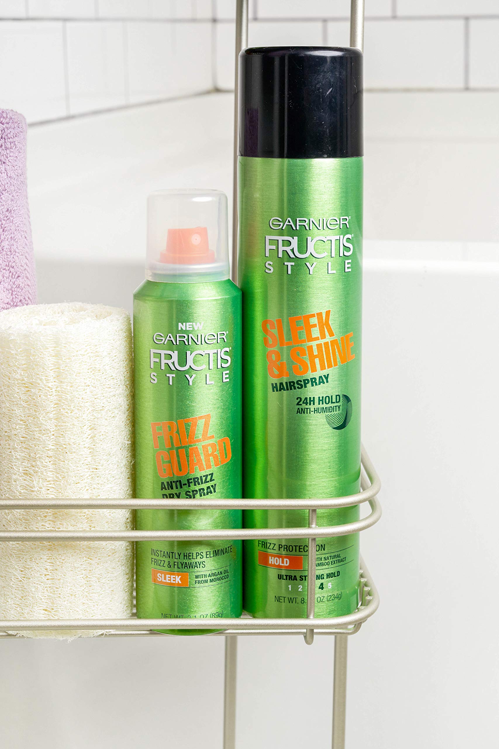 Garnier Fructis Style Sleek and Shine Anti-Humidity Hairspray Ultra Strong Hold, 8.25 Ounce