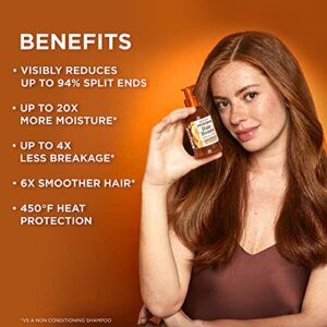 Garnier Whole Blends Honey Treasures Split End Hair Treatment Leave-In Repairing Serum & Heat Protectant, Visible Results, 10.2 Fl Oz (Pack of 2)