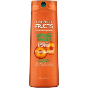 garnier fructis damage eraser shampoo, distressed, damaged hair, 12.5 fl. oz.