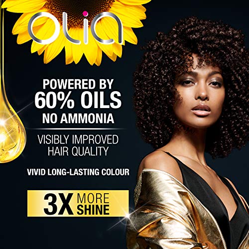 Garnier Hair Color Olia Ammonia-Free Brilliant Color Oil-Rich Permanent Hair Dye, 4.15 Dark Soft Mahogany, 1 Count (Packaging May Vary)