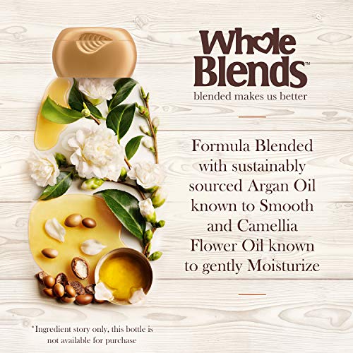 Garnier Whole Blends Illuminating Conditioner, Moroccan Argan Oil and Camellia Oil Infused Dry Hair Care for Silky, Shiny Hair, 12.5 Fl Oz, 3 Count