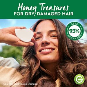 Garnier Whole Blends Honey Treasures Restoring Shampoo Bar for Dry, Damaged Hair, Zero Plastic Packaging, Free of Preservatives, Silicones, Soap, & Dyes, with Sustainably Sourced Honey & Beeswax, 2 Oz