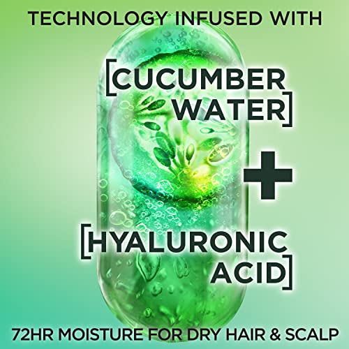 Garnier Fructis Pure Moisture Hydrating Shampoo for Dry Hair and Scalp, Paraben-Free, Silicone-Free and Vegan Hair Care, 33.8 Fl Oz