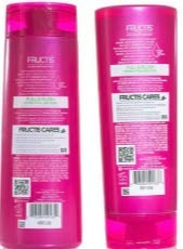 Garnier Fructis Full & Plush - Paraben-Free Fortifying Shampoo & Conditioner Set - Net Wt. 12.5 FL OZ (Shampoo) & Net Wt. 12 FL OZ (Conditioner) - One Set