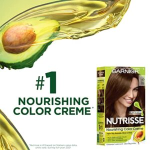 Garnier Hair Color Nutrisse Nourishing Creme, 30 Darkest Brown (Sweet Cola) Permanent Hair Dye, 2 Count (Packaging May Vary)