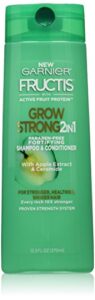 garnier fructis grow strong 2-in-1 shampoo and conditioner, 12.5 fl. oz.