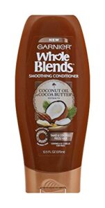 garnier, whole blends conditioner with extracts count, coconut oil & cocoa butter, coconut oil/cocoa butter, 12.5 fl oz