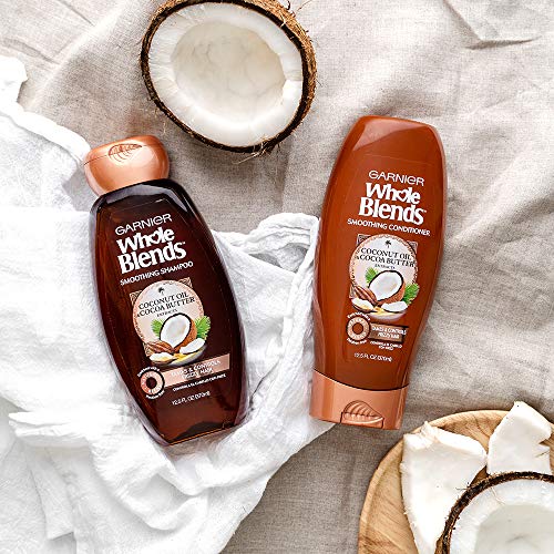 Garnier, Whole Blends Conditioner with Extracts Count, Coconut Oil & Cocoa Butter, Coconut Oil/Cocoa Butter, 12.5 Fl Oz
