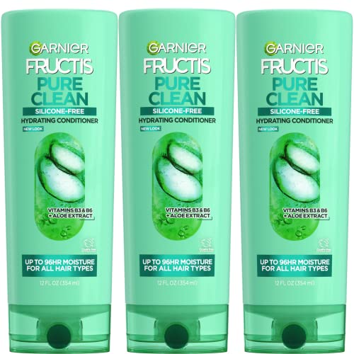 Garnier Hair Care Fructis Pure Clean Conditioner, 12 Fl Oz (Pack of 3) - Packaging May Vary