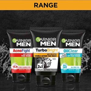 Garnier Men Power White Anti-Pollution Double Action Facewash, 100gm