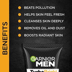 Garnier Men Power White Anti-Pollution Double Action Facewash, 100gm