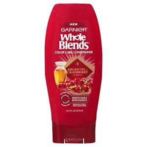 garnier, whole blends conditioner with color care fl. oz., argan oil & cranberry extracts, argan oil/cranberry, 12.5 fl oz