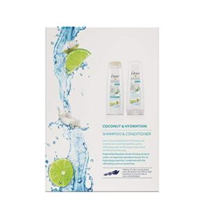 Dove Nourishing Secrets Shampoo and Conditioner for Dry Hair Coconut & Hydration for Everyday Use, 12 Fl Oz (Pack of 2)