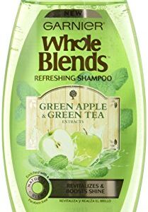 Garnier Whole Blends Shampoo with Green Apple & Green Tea Extracts, Normal Hair, 12.5 fl. oz.