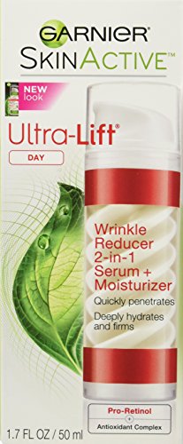 Garnier SkinActive Ultra-Lift Anti-Aging Moisturizer & Serum, 1.7 Ounce, White, 2 Count