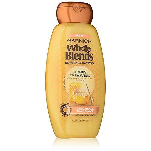 Garnier Whole Blends Shampoo Honey Treasures 12.5 Ounce (370ml) (3 Pack)