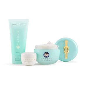 Tatcha Cleanse, Hydrate & Smoothing Trio: Includes The Water Cream 50ml, The Deep Cleanse 50ml & Silk Peony 5ml