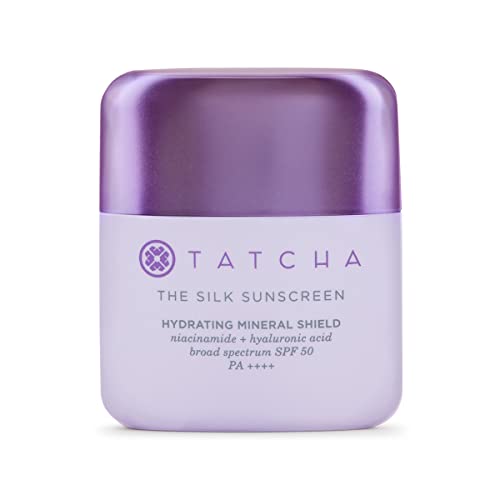 Tatcha The Silk Sunscreen: Broad Spectrum SPF 50 PA++++, Weightless, Hydrating Mineral Sunscreen, Travel Size, 15 ml