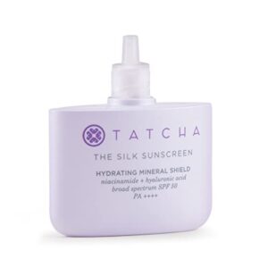 Tatcha The Silk Sunscreen: Broad Spectrum SPF 50 PA++++, Weightless, Hydrating Mineral Sunscreen, Travel Size, 15 ml