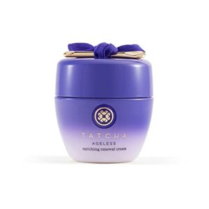 tatcha ageless enriching renewal cream: moisturizing skin cream for firmer skin to reduce appearance of fine lines and wrinkles (1.86 oz)