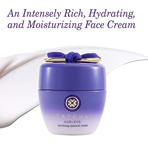 TATCHA Ageless Enriching Renewal Cream: Moisturizing Skin Cream for Firmer Skin to Reduce Appearance of Fine Lines and Wrinkles (1.86 oz)