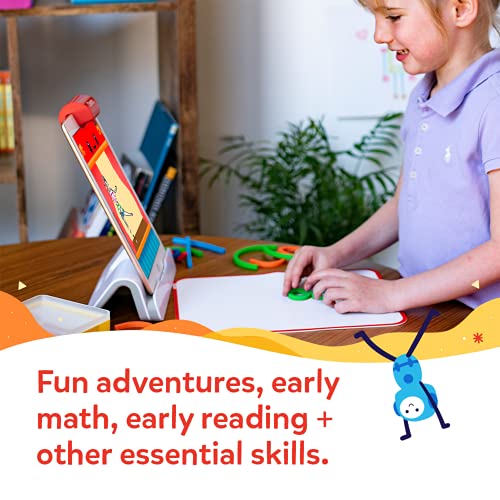 Osmo-Little Genius Starter Kit for iPad + Early Math Adventure-6 Educational Learning Games Ages 3-5-Counting, Shapes,Phonics & Creativity-STEM Toy Gifts-Kids(Osmo iPad Base Included-Amazon Exclusive)