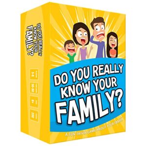 do you really know your family? a fun family game filled with conversation starters and challenges – great for kids, teens and adults