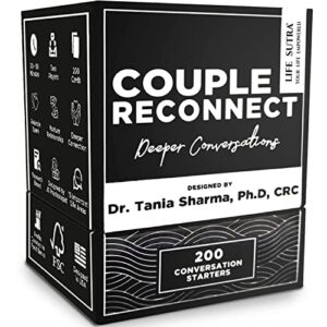 life sutra – couple reconnect game – couples game for married couples – 200 couples conversation cards – speak your love language – card game for couples – designed by an american psychologist