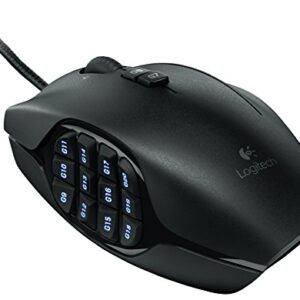 Logitech G600 MMO Gaming Mouse, RGB Backlit, 20 Programmable Buttons