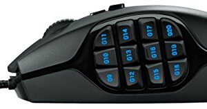 Logitech G600 MMO Gaming Mouse, RGB Backlit, 20 Programmable Buttons