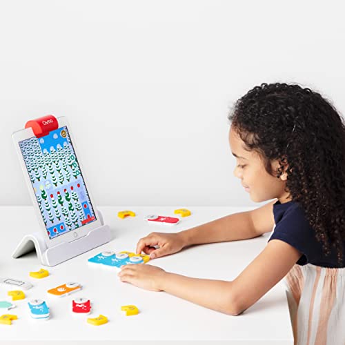 Osmo - Coding Starter Kit For iPad-3 Educational Learning Games-Ages 5-10+ -Learn To Code,Coding Basics & Coding Puzzles-STEM Toy Gifts - Logic,Coding Fundamentals,Boy & Girl(Osmo iPad Base Included)