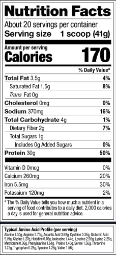 Vega Sport Premium Vegan Protein Powder Vanilla (20 Servings) 30g Protein, 5g BCAAs, Low Carb, Keto, Dairy/Gluten Free, Non GMO, Pea Protein for Women & Men, 1.8 lbs (Packaging May Vary)