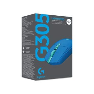 Logitech G305 LIGHTSPEED Wireless Gaming Mouse, Hero 12K Sensor, 12,000 DPI, Lightweight, 6 Programmable Buttons, 250h Battery Life, On-Board Memory, PC/Mac - Blue