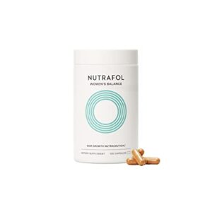 nutrafol women’s balance hair growth supplement for visibly thicker hair & scalp coverage 1 bottle | 1 month supply