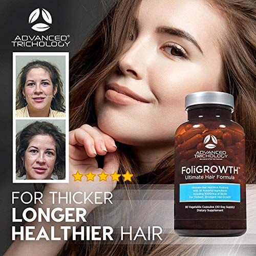 FoliGROWTH™ Hair Growth Supplement for Thicker Fuller Hair | Approved* by the American Hair Loss Association | Revitalize Thinning Hair, Backed by 20 Years of Experience in Hair Loss Treatment Clinics