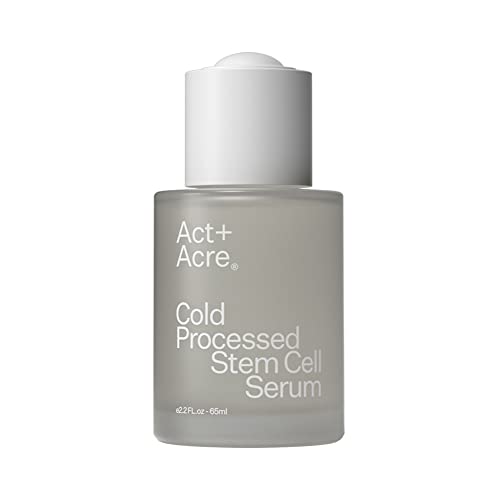 Act+Acre Cold Processed Apple Stem Cell Serum - Promotes Growth and Lessens Hair Loss - Soothes and Hydrates the Scalp - Sulphate and Paraben Free - Aloe Vera for Improved Scalp Health.