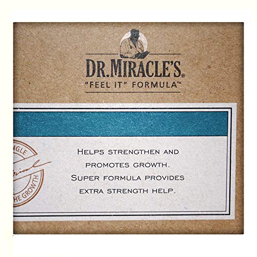 Dr. Miracle's Temple and Nape Gro Balm - For Healthy Hair Growth, Contains Wheat Protein, Aloe, Vitamin A, Vitamin D, Strengthens, Promotes Growth, 4 oz