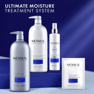 Nexxus Therappe Moisturizing Shampoo for Dry Hair Ultimate Moisture Silicone-Free, ProteinFusion with Elastin Protein and Green Caviar 33.8 oz