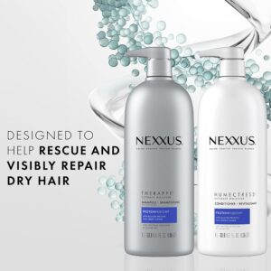 Nexxus Therappe Moisturizing Shampoo for Dry Hair Ultimate Moisture Silicone-Free, ProteinFusion with Elastin Protein and Green Caviar 33.8 oz