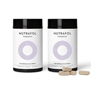 nutrafol postpartum hair growth supplement | clinically effective for visibly thicker hair & less shedding | breastfeeding-friendly ingredients | 1 month supply