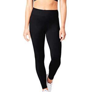 SATINA High Waisted Leggings for Women - Workout Leggings for Regular & Plus Size Women - Black Leggings Women - Yoga Leggings for Women | 3 Inch Waistband (One Size, Black)