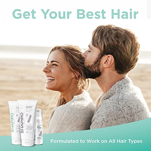 Shapiro MD Natural Hair Kit for Thicker, Fuller, Healthier Looking Hair - Including Shampoo, Conditioner, and Leave-In Daily Foam (1 Month Supply)