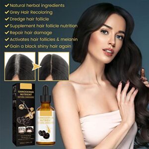 Darka Anti-greying Hair Serum, Darka Pro Anti-greying Hair Serum, Darka Anti Gray Hair Serum, Ganoderma Nutrient Natural Darkening, Regrow Thicker, Fuller, Healthier Hair (5PCS)