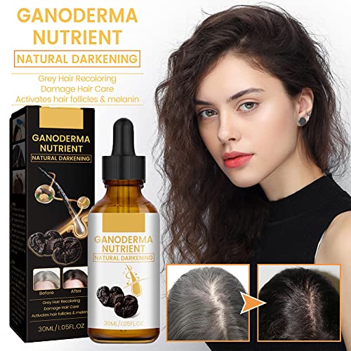 Darka Anti-greying Hair Serum, Darka Pro Anti-greying Hair Serum, Darka Anti Gray Hair Serum, Ganoderma Nutrient Natural Darkening, Regrow Thicker, Fuller, Healthier Hair (5PCS)