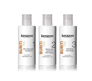 brazilian keratin treatment complex blowout kerazon kit 2oz/60ml – tratamiento de keratina queratina brasileña para alisar importada